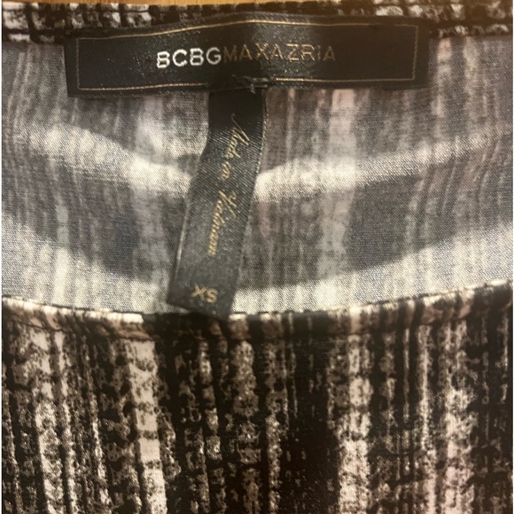 BCBGMAXAZRIA Striped Dress 3/4 Size XS - Picture 5 of 6